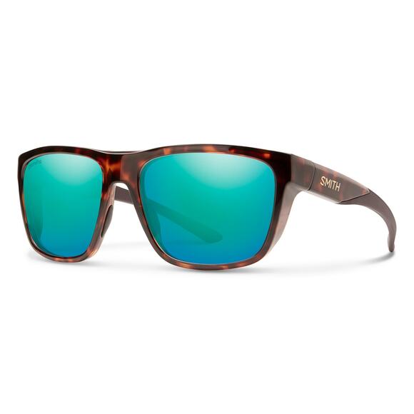 NWT Smith Barra Polarized ChromaPop Sunglasses Tortoise/Opal Mirror Unisex - Picture 2 of 7